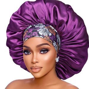 Beautiful purple silk bonnet​​